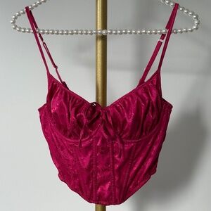 Out From Under Ruched Corset Cami – Size SP